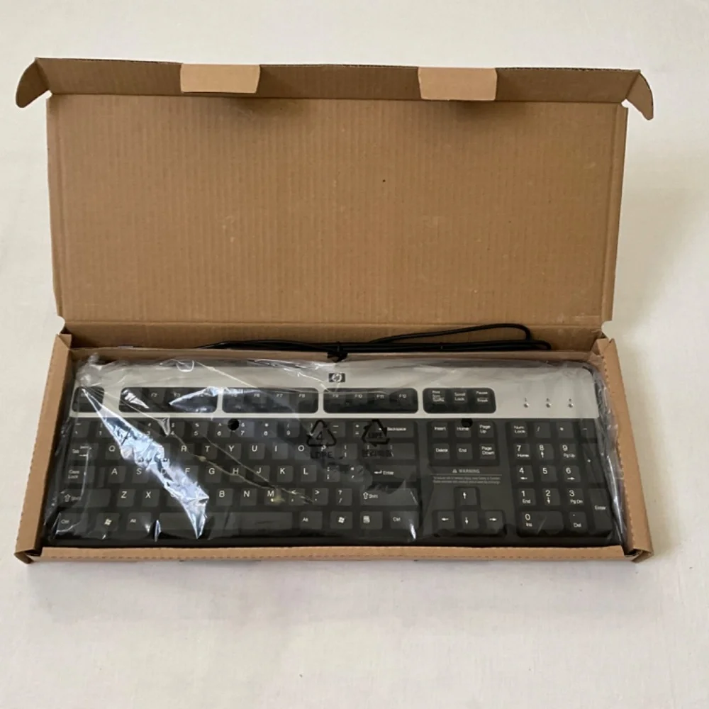 NIB HP Wired Keyboard Model KB-0316 Black